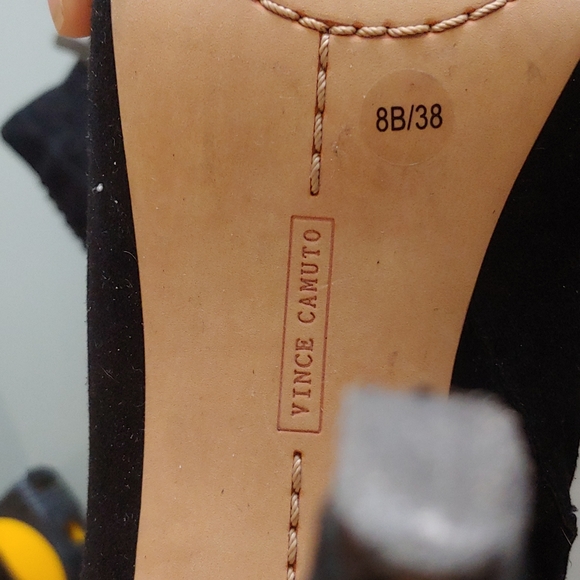 Vince Camuto platform black suede boots - Picture 6 of 7